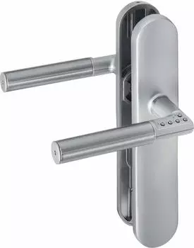 Assa Abloy Code Handle Langschild matt, ohne Lochung, DIN rechts (492L08---11---7)