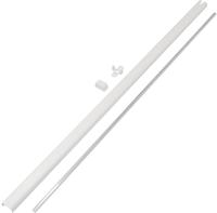 Abus - Stangenset Wintecto One Fos550,fos650 75/118cm Plastikh&uuml;lle/stahl Wei&szlig;
