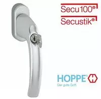 Hoppe-AG Fenstergriff Atlanta 10763909 Secustik, 32-42 mm Stiftl&auml;nge, Metall,