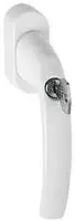 Hoppe-AG Fenstergriff Atlanta 10763968 Secustik, 32-42 mm Stiftl&auml;nge, Metall, wei&szlig;,