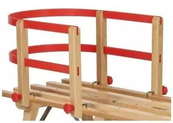 Rudisport Schlitten mit R&uuml;ckenlehne 97 cm