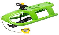 Prosperplast Schlitten Bullet Control, gr&uuml;n, 102 cm, aus Kunststoff, mit Lenkrad &