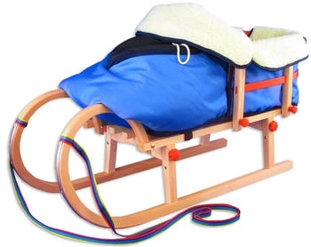 Erst-Holz Hörnerschlitten (39593503) blau
