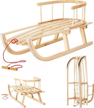 Maclean Brackets Holzschlitten (11105039) braun