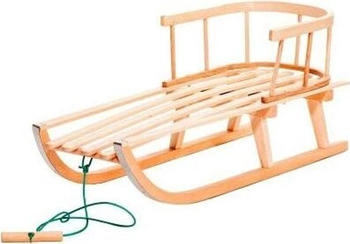 FKL DESIGN Home Deco Holzschlitten (14237020) braun