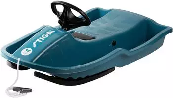 Stiga Snow Power BIO Green Schlitten mit Lenkrad und Bremse