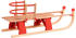 Red: vidaXL Steerable Sledge