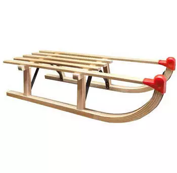 Holzschlitten Davos 100 cm mit Zugseil