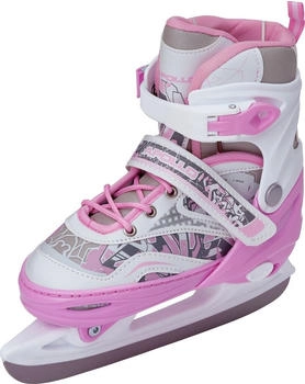 Apollo X Pro verstellbare Schlittschuhe weiß pink Apollo X Pro verstellbare Schlittschuhe weiß pink