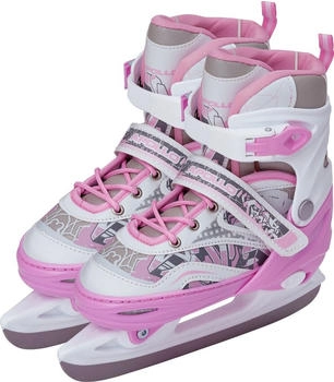 Apollo X Pro verstellbare Schlittschuhe weiß pink – Apollo X Pro verstellbare Schlittschuhe weiß pink für müheloses Gleiten