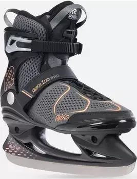 K2 Alexis Ice Pro Eislaufschuhe schwarz/grau/orange (Damen)