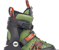 K2 RAIDER ICE Schlittschuhe Kinder in green-orange, Gr&ouml;&szlig;e 26-31 - gr&uuml;n