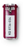DURABLE Schl&uuml;sselanh&auml;nger KEY CLIP 195703 rot 6St./Pack.