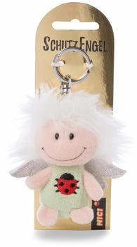 NICI Schutzengel mit Marienkäfer und Glitzerflügeln Schlüsselanhänger grün (46122)