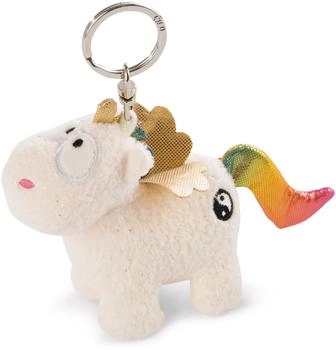 NICI Schl&uuml;sselanh&auml;nger Einhorn Rainbow Yang wei&szlig;/bunt (47371)