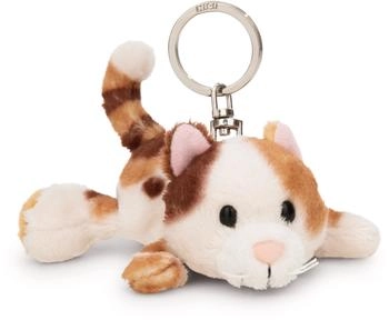 NICI Schlüsselanhänger Glückskatze 10cm braun (62132)