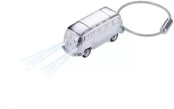 Troika Light Bulli T1 1962 Schl&uuml;sselanh&auml;nger mit LED, silber (KR17-40/CH)