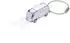 Troika Light Bulli T1 1962 Schlüsselanhänger mit LED, silber (KR17-40/CH)