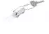 Troika Light Bulli T1 1962 Schlüsselanhänger mit LED, silber (KR17-40/CH)