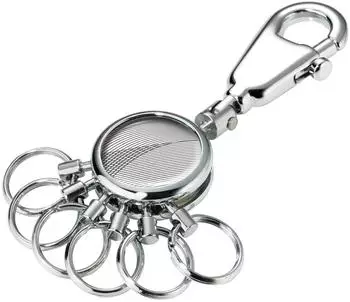 Troika Geometric Waves Schl&uuml;sselorganizer mit Karabiner, 6 Ringe (KYR01-A138)