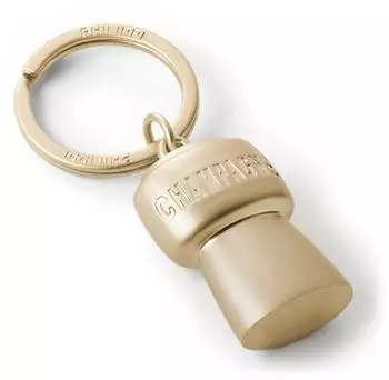Philippi CHAMPAGNE Schl&uuml;sselanh&auml;nger Korken, matt vergoldet (273107)