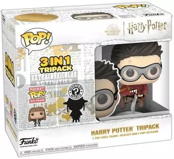 Funko Harry Potter Tripack POP + Mystery Mini + Schlüsselanhänger