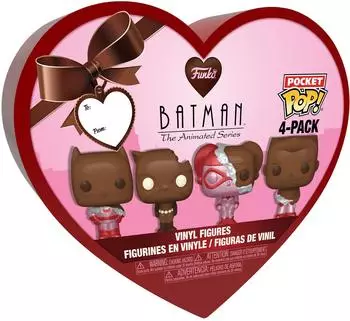 Funko Pocket POP! DC Valentines Box 4er-Pack Schlüsselanhänger (Choc) (76225)