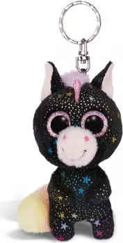 NICI GLUBSCHIS Einhorn Vita-Mi Schlüsselanhänger, schwarz, 9cm (62591)