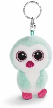 NICI Glubschis Schlenker Pinguin Yoniko Schl&uuml;sselanh&auml;nger, Pl&uuml;sch, t&uuml;rkis/wei&szlig;, 9cm (45548)