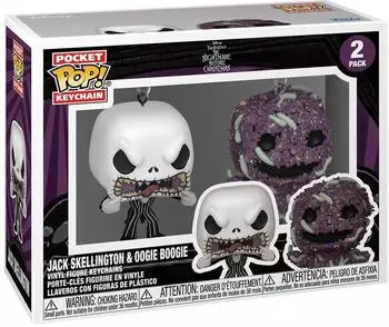 Funko POP! Vinyl Schl&uuml;sselanh&auml;nger 2er-Pack Jack Skellington & Oogie Boogie &ndash; Nightmare Before Christmas