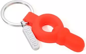 Troika HARIBO Schnuller Schl&uuml;sselanh&auml;nger, Metall/PVC, rot (HB-K04/RD)