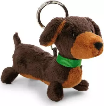 NICI Dackel Schl&uuml;sselanh&auml;nger, Pl&uuml;sch, 10cm (61896)