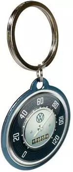 Nostalgic Art Schl&uuml;sselanh&auml;nger VW Tachometer, rund, Edelstahl, &Oslash; 4cm (48022)