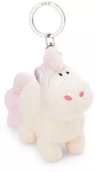 NICI Schl&uuml;sselanh&auml;nger Einhorn Creamy Pink, Pl&uuml;sch, 10cm (61901)