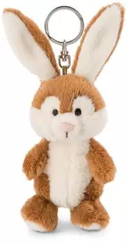NICI Poline Bunny Schl&uuml;sselanh&auml;nger Hase, braun, 10cm (47330)