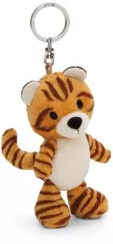 NICI Schl&uuml;sselanh&auml;nger Tiger, Pl&uuml;sch, braun, 10cm (61851)