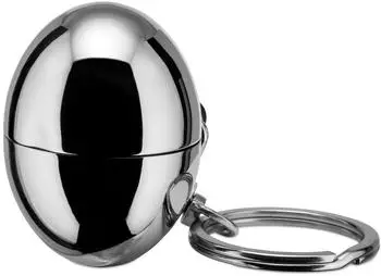 Alessi Bon Bon Schl&uuml;sselanh&auml;nger/Jetonhalter, Edelstahl 18/10, silber (FA07)