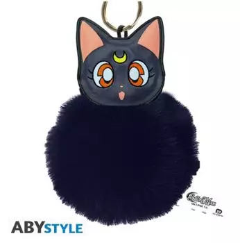 ABYstyle Sailor Moon Luna Schl&uuml;sselanh&auml;nger, Pl&uuml;sch & Metall (ABYKEY644)