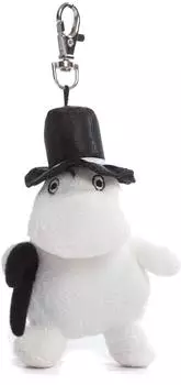 Herma Mumin Vater Pl&uuml;sch-Schl&uuml;sselanh&auml;nger mit Karabinerhaken, 10cm
