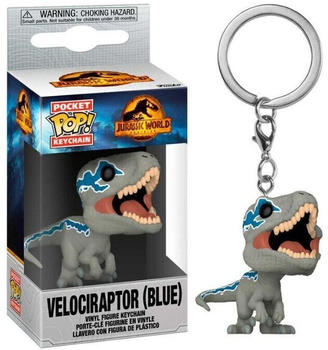 Funko Pocket Pop! Keychain Jurassic World - Velociraptor (Blue)
