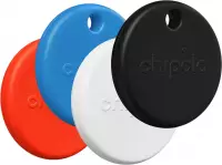 Chipolo POP 4er-Pack Schwarz, Wei&szlig;, Rot, Blau
