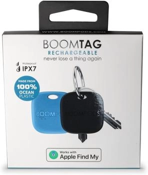 BOOMPODS Boomtag Rechargeable Duo Pack Blue & Black (iOS) Blau, Schwarz