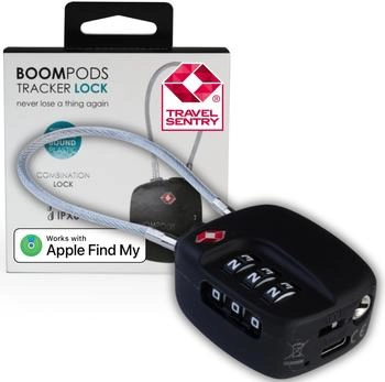 BOOMPODS LOCK TSA Bag Tracker Black (iOS) Schwarz