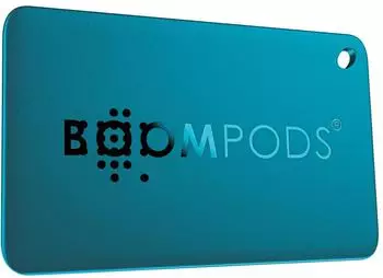 BOOMPODS AirTag Tracker Boomcard Apple Find My Blau