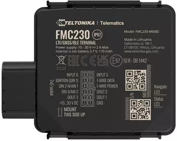 Teltonika Wasserdichter LTE CAT 1 Universal GPS Tracker Schwarz (FMC230KY2F01)