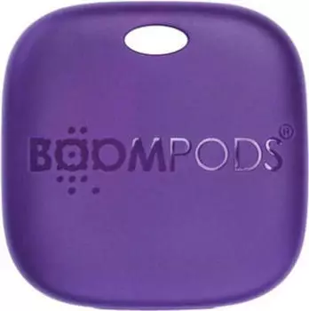 BOOMPODS Wiederaufladbarer Bluetooth-Tracker Boomtag für Gegenstände Violett (BP-TARPUR)