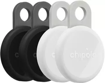 Chipolo Loop Tracker 4-Pack schwarz/weiß