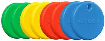 Chipolo Pop 8-Pack rot/blau/gelb/grün