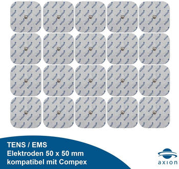 Axion Elektroden-Pads 20 Pad - Druckknopf 50 x 50 cm