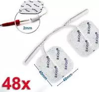 axion&reg; selbstklebende Elektrodenpads 4x4 cm - 2mm ST 48 St